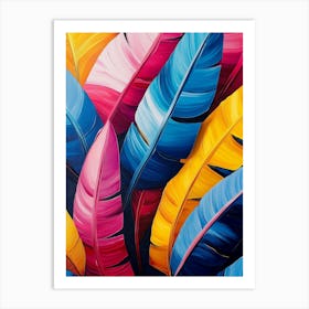 Colorful Leaves Art Print