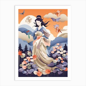 Origami Japanese Style 10 Art Print