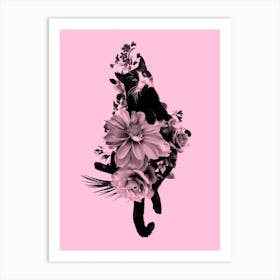 Flower Cat Art Print