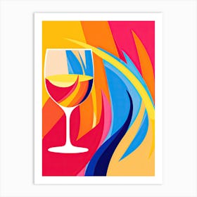 Wine Glass, Inspired by Matisse Art Print