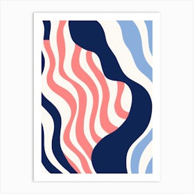 Abstract Wavy Pattern 2 Art Print