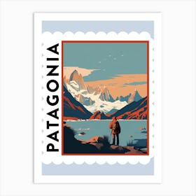 Patagonia 2 Travel Stamp Poster Art Print