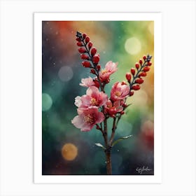 Blooming Cherry Blossoms Art Print