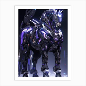 Futuristic Horse 5 Art Print