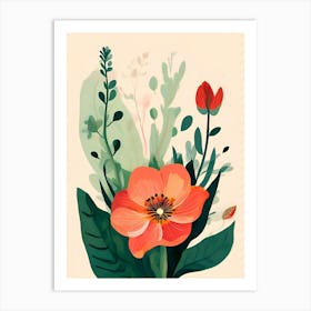 Watercolor Flowers 22 Art Print