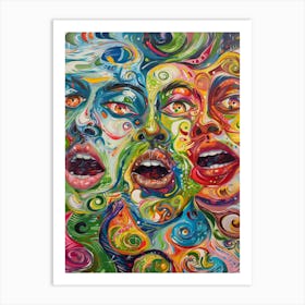 Three Faces 4 Art Print