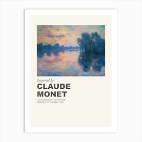 Museum Poster Inspired By Claude Monet 3 Art Print