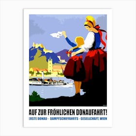 Austria, On Danube River Art Print