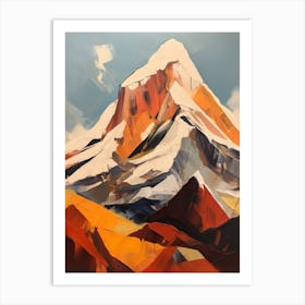 Huascaran Peru 1 Mountain Painting Art Print