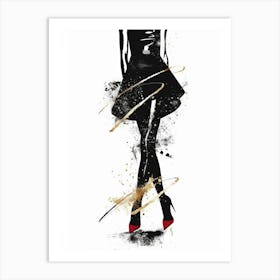 Black And Gold 23 Art Print