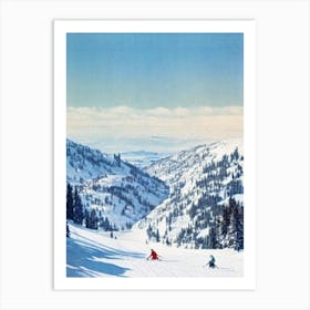 Åre, Sweden Vintage Skiing Poster Art Print