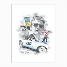 James Dean Art Print