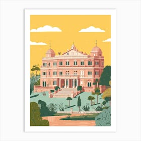 Bangalore India Travel Illustration 2 Art Print