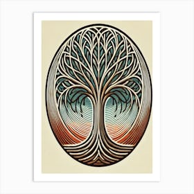 Winter Morning Tree Of Life Art Print