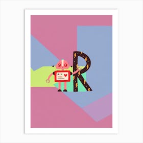 Kids Initials R Art Print