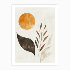 Sun And Leaves Canvas Print 10 Art Print