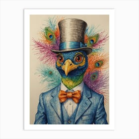 Peacock 35 Art Print