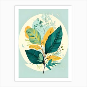 Green Leaves Canvas Print Art Print