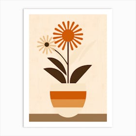 Flowers In A Pot Art Print