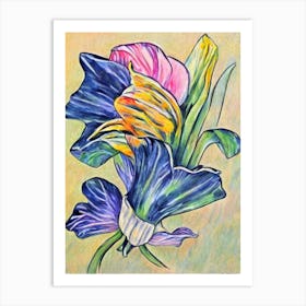 Endive 2 Fauvist vegetable Art Print