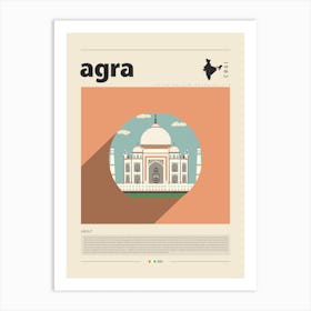 Agra City Art Print