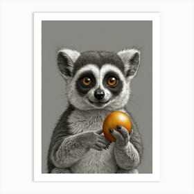 Lemur 6 Art Print