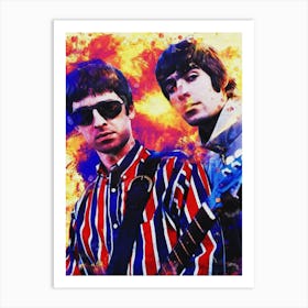 Smudge Of Portrait Oasis Art Print