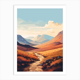 The West Highland Line Scotland 6 Hiking Trail Landscape Art Print