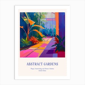 Colourful Gardens Phipps Conservatory And Botanic Gardens Usa 3 Blue Poster Art Print