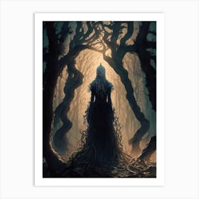 Woodland Sorceress Art Print