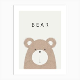 Bear Print Art Print