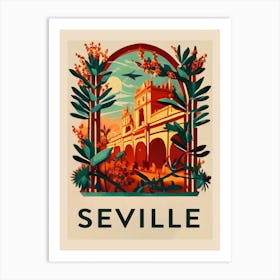 Seville Vintage Travel Poster Art Print