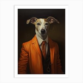 Gangster Dog Whippet 3 Art Print