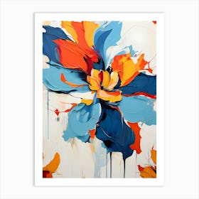 Abstract Flower Painting 17 Art Print