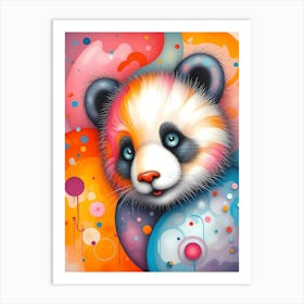 Panda Dreams in Color Art Print