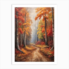 Autumn Road Art Print