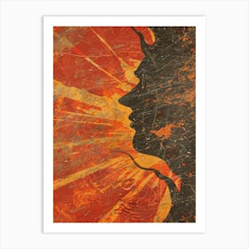 Silhouette Of A Woman 65 Art Print