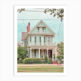 Pastel House In New Orleans Art Print