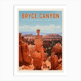 Bryce Canyon Travel Poster Art Print