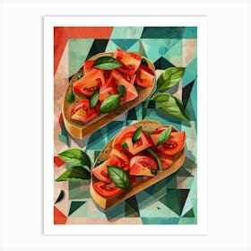 Art Deco Inspired Bruscetta 3 Art Print