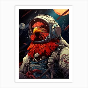 Eagle In Space Art Print