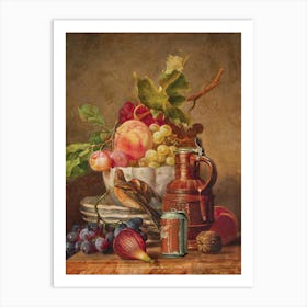 Still Life With Fruit Art Print