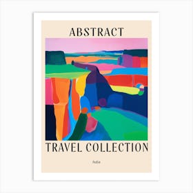 Abstract Travel Collection Poster India 1 Art Print