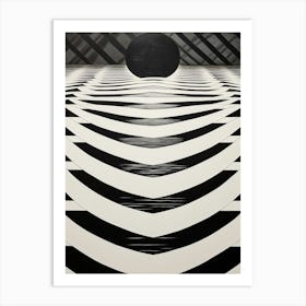 Water Geometric Abstract 10 Art Print