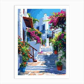 Greece Village 3 Art Print