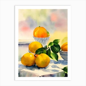 Ugli 2 Fruit Italian Watercolour fruit Art Print