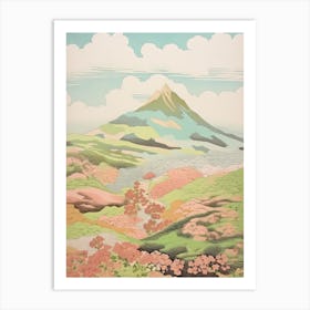 Mount Aso In Kumamoto Japanese Landscape 3 Art Print