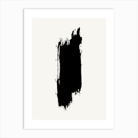 Black Splatter Art Print