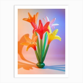 Dreamy Inflatable Flowers Kangaroo Paw 2 Art Print