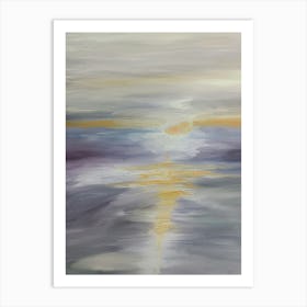 Sunset Over The Water Art Print